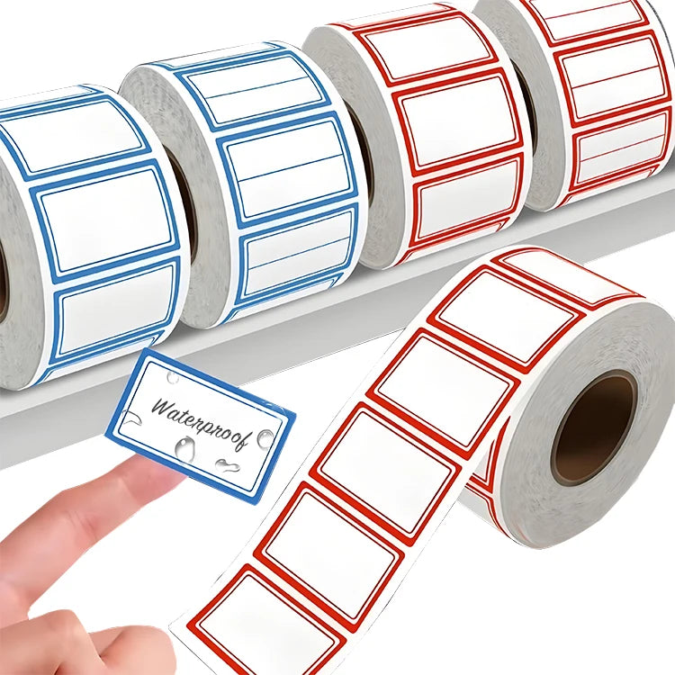 Waterproof Self-Adhesive Label Stickers - Durable Sticky Notes for Various Uses