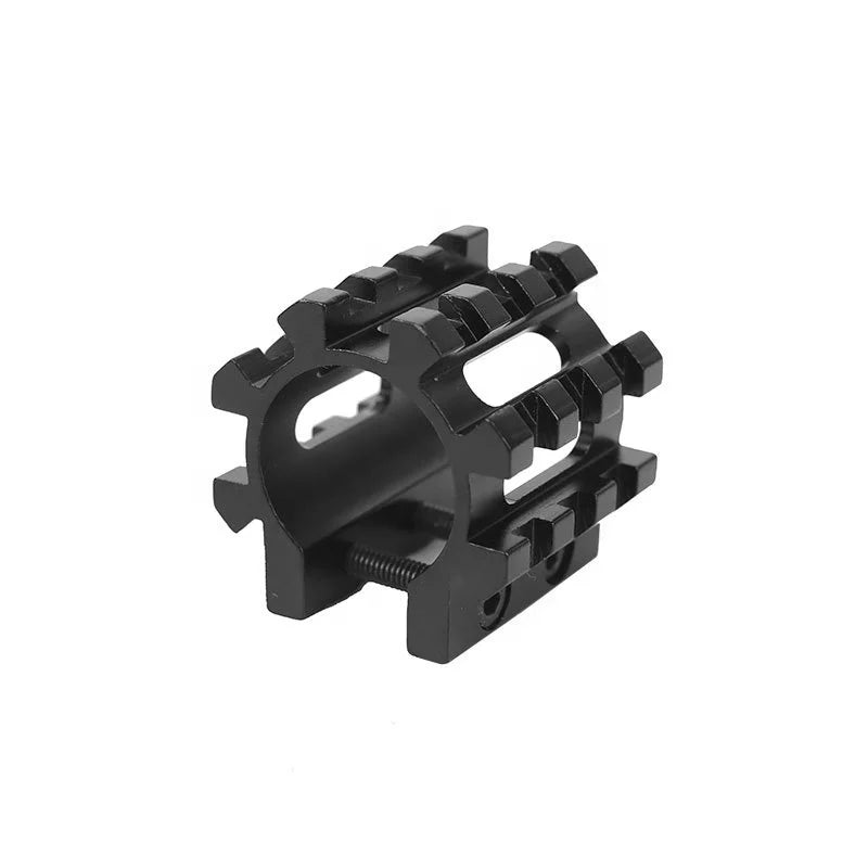 Hollow Version Aluminum Adjustable Mount Adapter for Flashlight Laser Scopes & Accessories Mounting Bracket Clamp