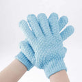 Double Sided Loofah Bath Gloves Exfoliating Body Bath Scrub Glove for Shower and Dead Skin Remover