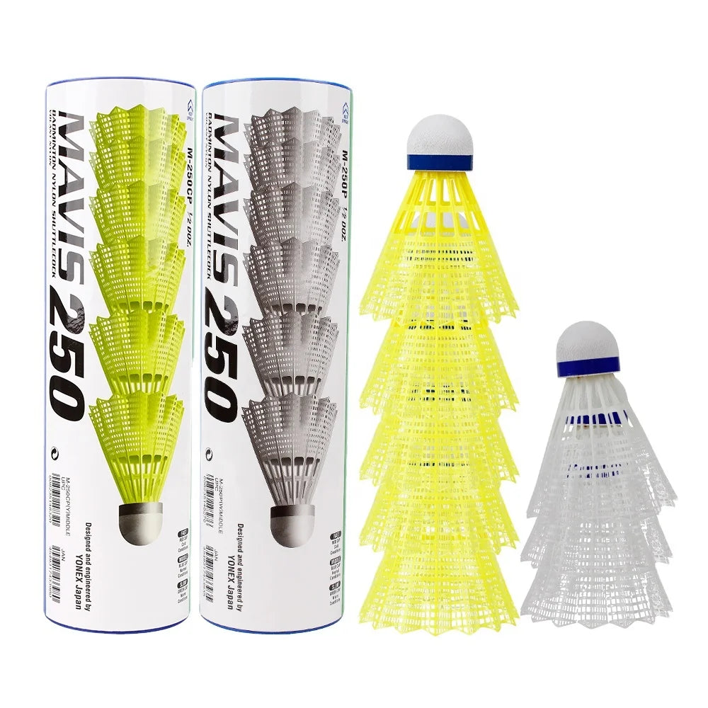 YY Y O N E X Nylon Badminton Shuttlecock MAVIS 250 M250 Blue Cap