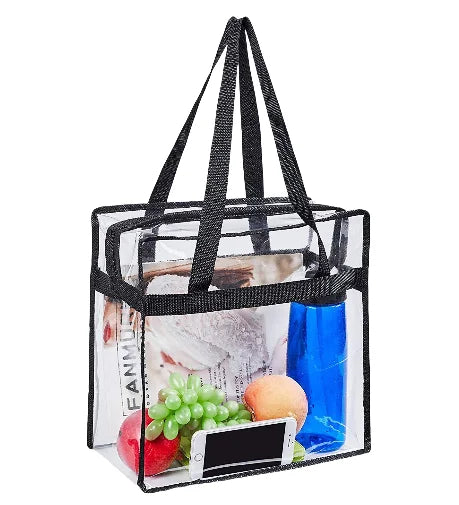 Transparent PVC Tote Bag  Beach Sports Waterproof Bag Concert Sports Venue Security  Handbag