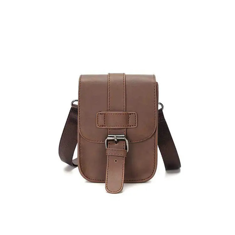 Small Mini Purses Mobile Phone Pu Leather Sport Side Chest Sling Crossbody Luggage Travel Shoulder Messenger Bag for Men Women