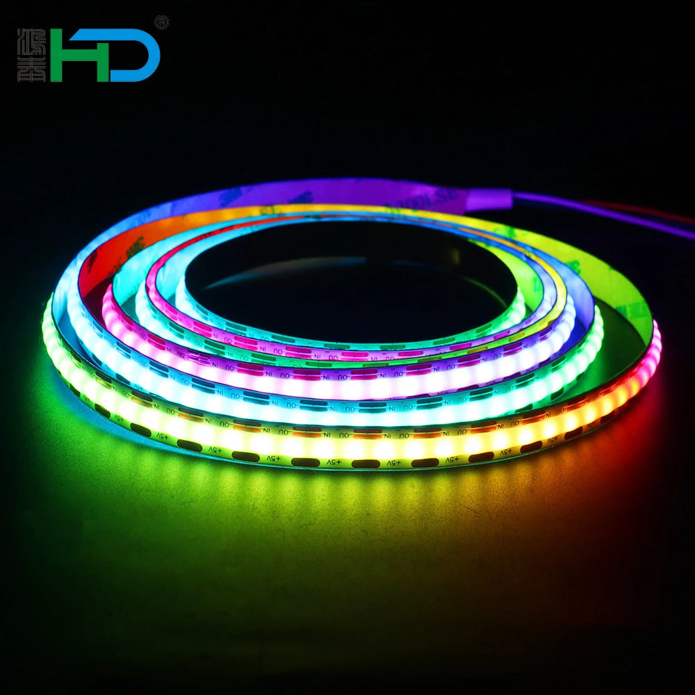 Cob LED Strip RGBW 24v Ip67 5v RGB Ws2812 Cob LED Strip 320leds/m Cct Cob