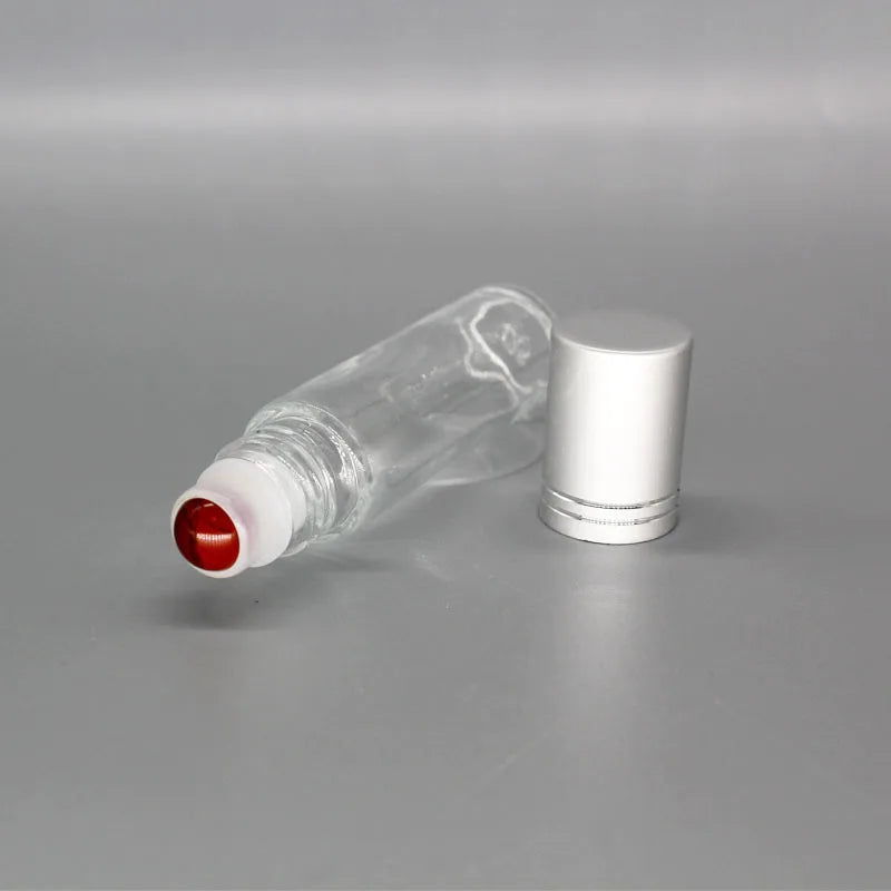 2026 Quartz Amethyst Jade Perfume Bottle Crystal Gemstone Essential Oil Roller Ball Bottle