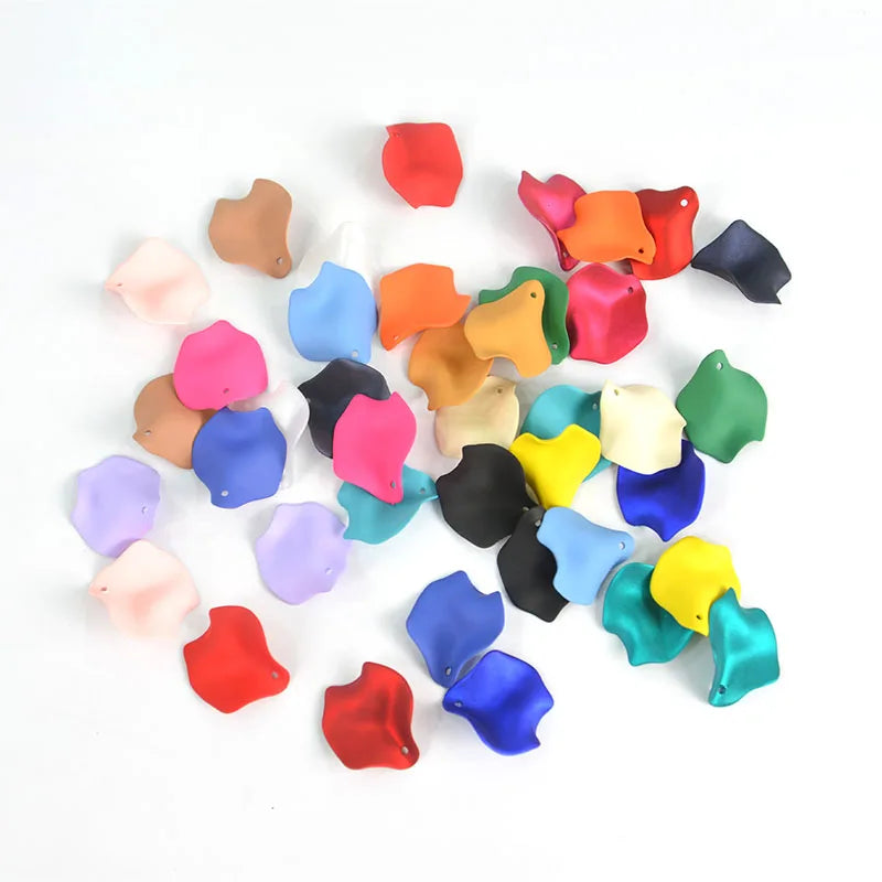 Factory Sale 16mm 25mm Petels Acrylic Flower Earrings Stud Petels Multicolour Acrylic Flowers Accessories for Earring Making