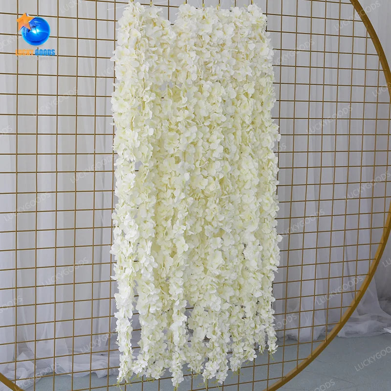 LF380 Hot Selling 1.8m Wedding Flower Garland Fake White Hanging Flower on Sale
