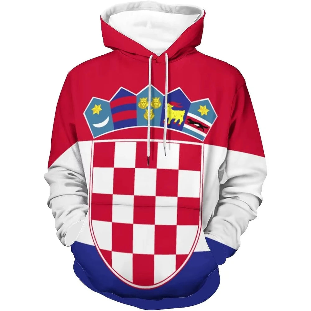 Fitspi Hoodies for Men European Union Flag Unisex Pullover Sweatshirt Fashion Autumn Winter Casual Long Sleeve Wholesale
