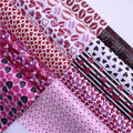 Custom Printed Heart Lip Pattern Woven Faux Leather PVC Valentine's Day Crafts Bags Wallets Earrings Gloves Outdoor Upholstery MegaBDM