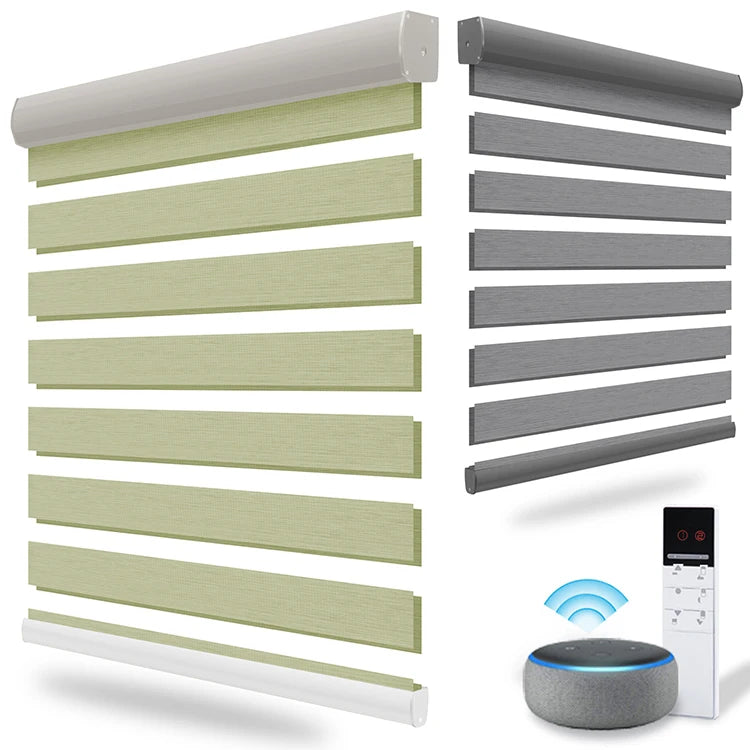 ZSTARR Wholesale Indoor Blackout Day and Night Double Zebra Roller Blinds Zebra Shades for Windows Cover Decoration