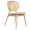 BST Customized Color Rattan Dining Chair with Solid Wood Frame Modern Cooling  for Home Furniture Home Office Restaurant Use