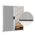 Hot Selling Custom Quality Polyester Pleated Mesh Flyscreen Net Modern Design Mosquito Door Shades Shutters