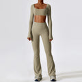 2023 New Fall Yoga Sets Long Sleeve Fitness Yoga Wear Women Sport Yoga Pants Sets