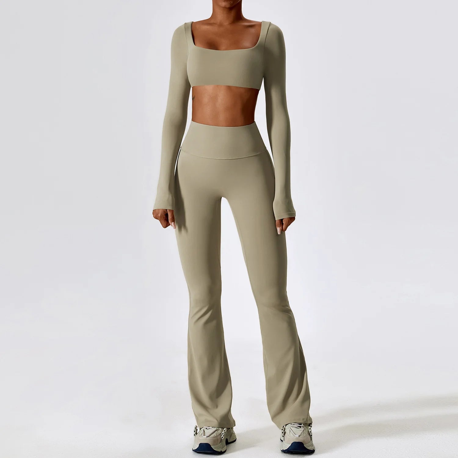 2023 New Fall Yoga Sets Long Sleeve Fitness Yoga Wear Women Sport Yoga Pants Sets