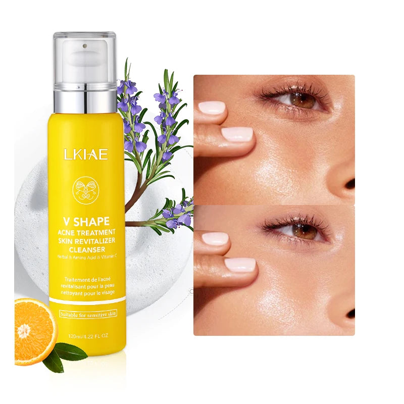 Amino Acid Face Moisturizing Brightening Hydrating Oil Control Nourishing Skin Care Facial Cleaning Tools 120ml OEM ODM Cleanser