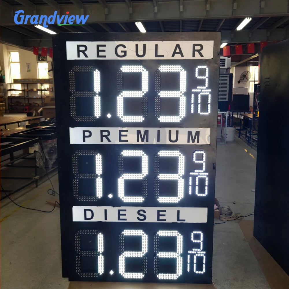 Factory Supply Gas Station Led Digital Gas Price Display Led Gas Pump Topper Electronic Price Signs