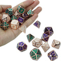 Hot Sale  Dnd Metal Dragon Dice Dungeon and Dragons 7pcs 4d 6d 8d 10d 12d 20d Polyhedral Dice Set Factory for Casino Table Game