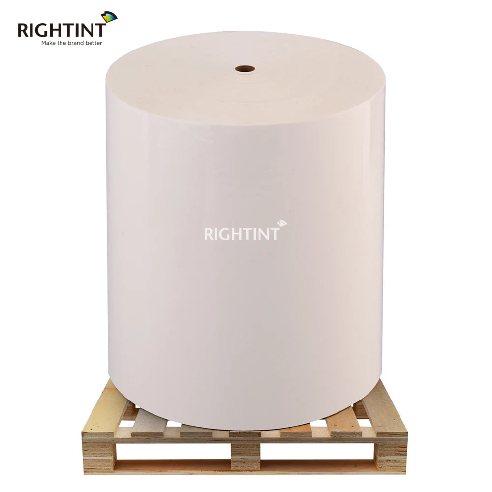 Wholesale Custom Self Adhesive Film Jumbo Roll Low Price Flexographic Acrylic Sticker PE Material for Masking Use