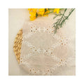Spring Summer Customization Women Breathability 100%Cotton 175G/M Hollow Eyelet Embroidery for Garment and Home Textile