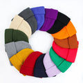Fashion Unisex Custom Beanies Warm Knitted Winter Hats Embroidery Logo Acrylic Cuff Beanie Hat