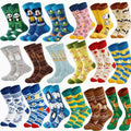 Whale Custom Fashion Funny Pattern Men Colorful Dress Crew Daily Socks Fun Animals cat Dog Horse Cute School Cotton Women Socks