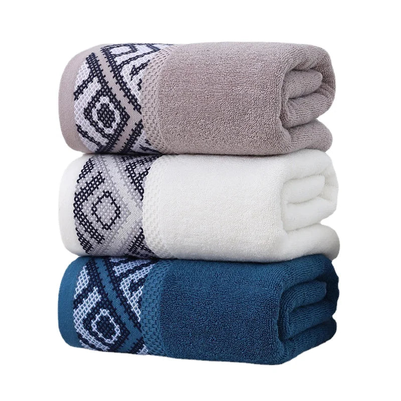 Wholesale Luxury Hotel Bath Towel Sets Embroidered Solid Color Soft Super Absorbent Cotton Quick-Dry for Adults Perfect Gift