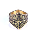 Stainless Steel Hot Selling Viking Eight Pointed Star Shaped Rings Rust Free Jewlery for Men