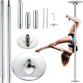 Professional Steel Dancing Pole 45mm Stripper Pole Portable Removable Pole Dance Kit Adjustable Height Spinning Tube Exercise