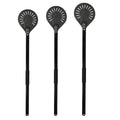 Pizza Turning Small Pizza Peel Paddle Short Round  Non Slip Wooden Handle 7 8 9 Inch Perforated Pizza Shovel Aluminum