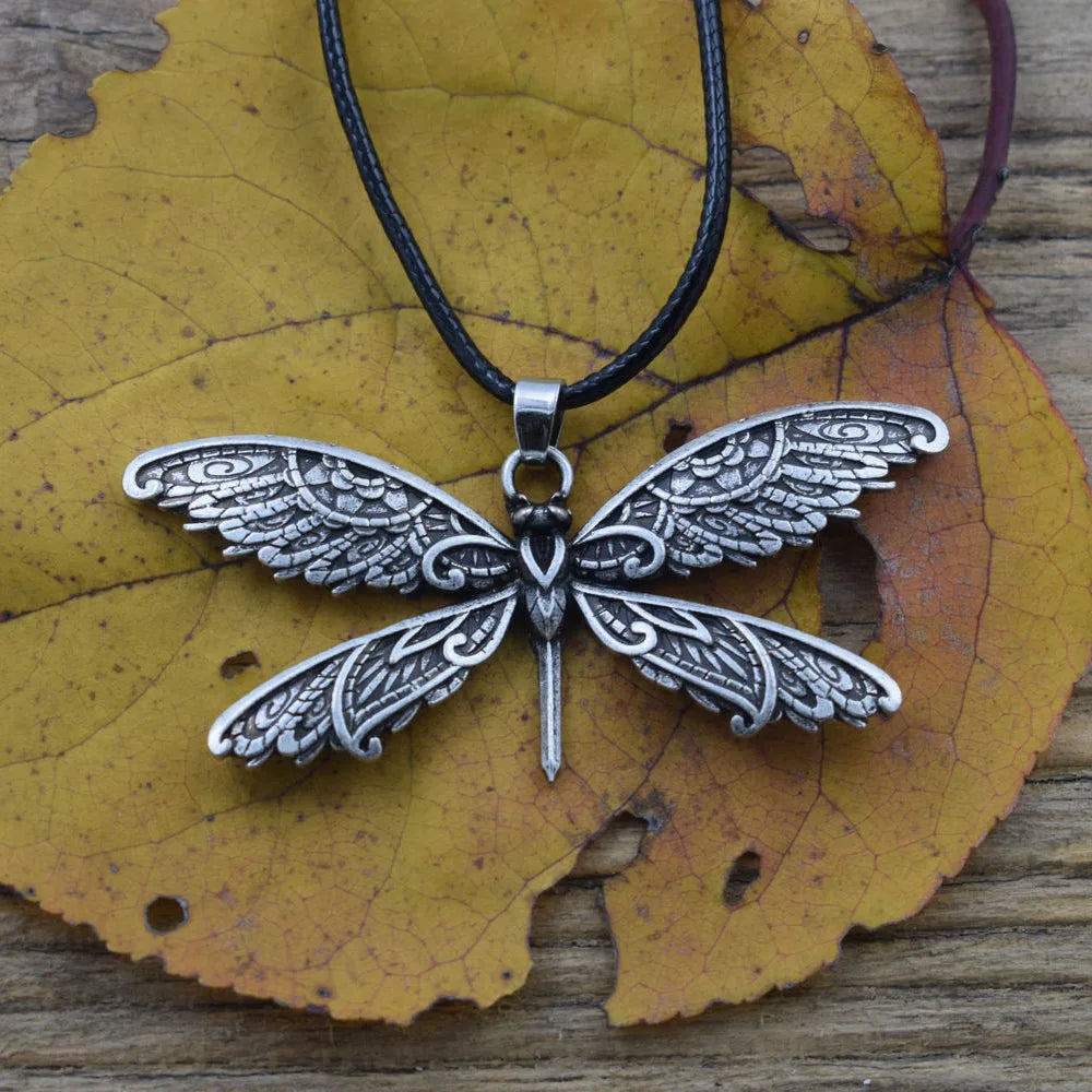 Wholesale Factory  Fashion Jewelry Vintage  Insect Women Dragonfly Necklace