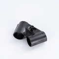OD 28mm Electrophoresis Black Metal Joint Pipe Fittings Accessories System HJ-15 with Thickness of 2.3mm