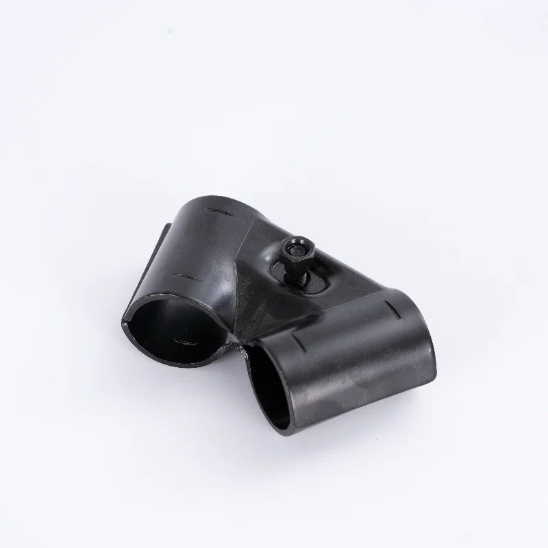 OD 28mm Electrophoresis Black Metal Joint Pipe Fittings Accessories System HJ-15 with Thickness of 2.3mm