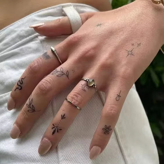 Tatuaje Temporales Juice Inkster Inkbox Women Tattoo Sticker Tatu Waterproof Arm Body Tattoo Sticker Lower Price Black
