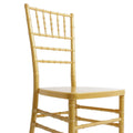 Wholesale Gold Stackable PC Chiavari Chair Transparent Wedding Dining Chair for Banquet & Event Renta