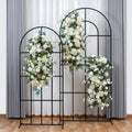 Hot Sale Artificial White Silk Flower Table Runner Long Flower Row Table Centerpiece Stair Flower for Wedding Decor