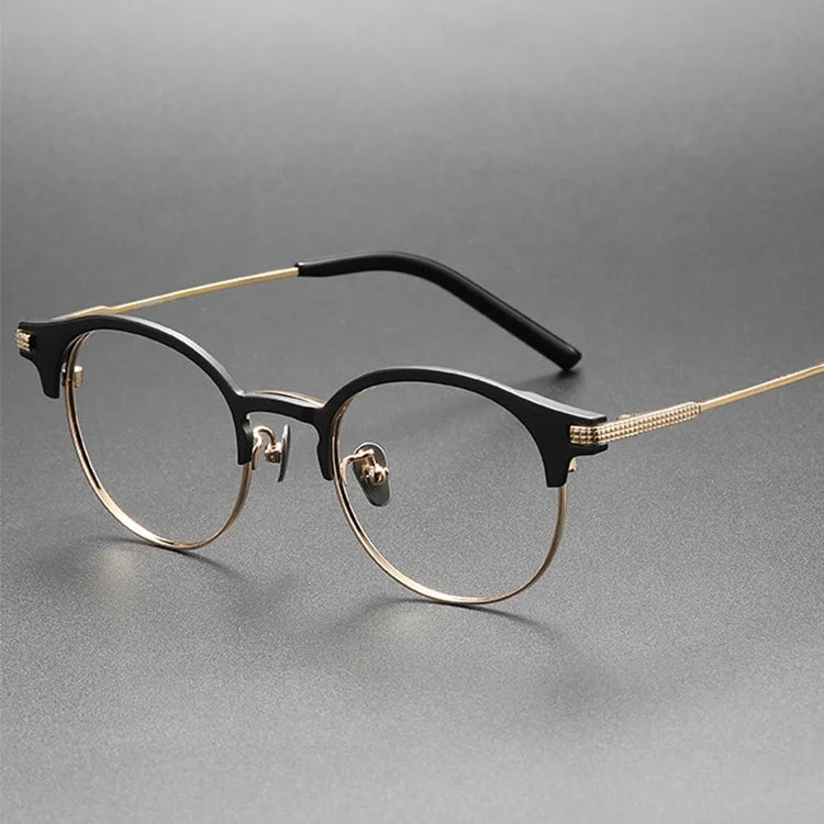 Portable Solid Pattern Titanium Optical Eyewear Assorted Name Brand Eye Glasses Frames Spectacles