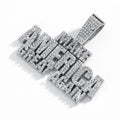Hip Hop Custom Letter Pendant for Women and Men Initial Name Logo Iced Out Necklace
