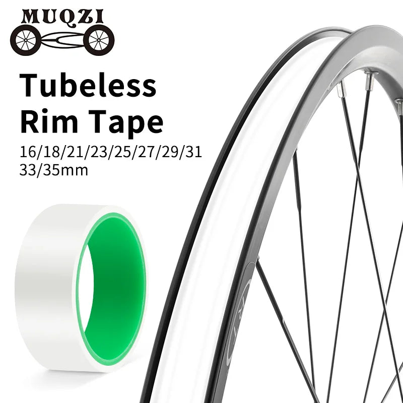 MUQZI Bicycle Tubeless Rim Tapes Strips 16/18/21/23/25/27/29/31/33/35mm Rim Tape 10m for Mountain Road Bike MegaBDM