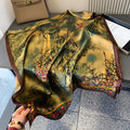 Wholesale Luxury Elegent Silk Hijab Head Wraps for Women Korean Silk Hijab Scarf 180 * 90