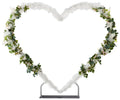 Events Decoration Heart Shaped Aluminum Wedding Backdrop Arch Heavy Duty Backdrop Stand