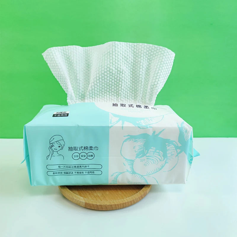 Disposable 100 Viscose Face  Towels 20*20CM Nonwoven Fabric Makeup Remover Towel