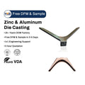 Guangdong Factory Price Metal Die Casting Aluminium Alloy TV Stand Parts LED and TV Base Enclosures
