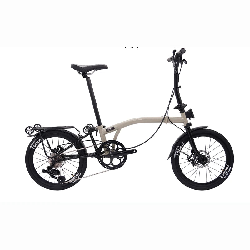 MINT 16-inch 9-speed Disc Brake Tri-folding Bike MintPapts Steel S bar Y BAR M BAR Folding Bicycle