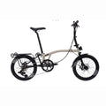 MINT 16-inch 9-speed T9D-349D Disc Brake Tri-folding Bike MintPapts Steel S bar M BAR Folding Bicycle
