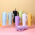 Custom 40oz Stainless Steel Double Wall Vacuum Mug Cup Travel Coffee Mug Leakproof Insulated 40oz Tumbler With Straw