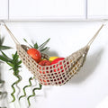 Wholesale Hot Sale Macrame Hanging Fruit Basket Fruit Hammock Macrame for Under Kitchen Cabinet Space Saver Storage for Van
