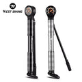 WEST BIKING 120 PSI High Pressure Bicycle Pump Portable Mini Mountain Bike Bicycle Hand Air Pump Aluminum Alloy Bicycle  Pump