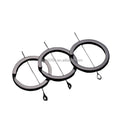 Factory Supply 1.8 X 25mm Round Matte Black Flat Split Keyring