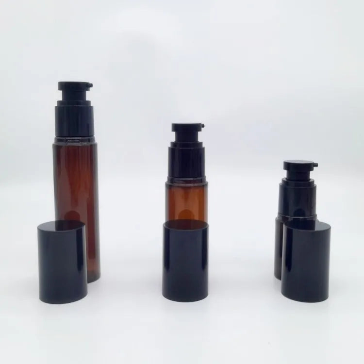 Refillable 30m 50ml 80ml Amber Alcohole Spray Lotion Bottle Brown Black Fine Mist Spray Bottle 5ml Plastic Perfume Spray Bottle