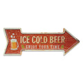 Retro Arrow Directional Wall Decor Commercial Grade Bar Pub Karaoke Signage Durable Rustproof Hanging Plaques