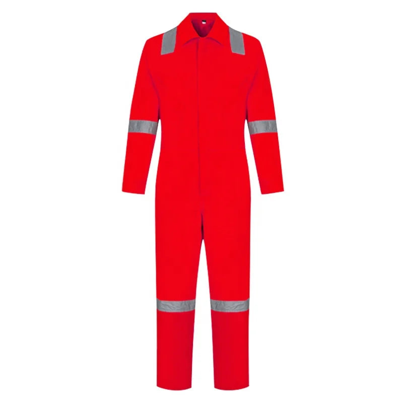 Wholesale Cotton One-piece Overalls Reflective Work Wear Uniforms